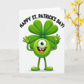 Carte Chanceux Green Day Joyeuse (Fleur jaune)