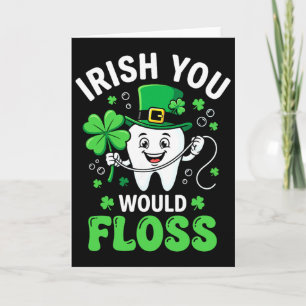 Carte Chanceux Lutin Dent Saint Patrick Hygiène Dentaire