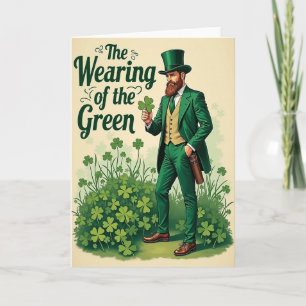 Carte Chanceux Saint-Patrick Verte