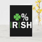 Carte Chanceux Trèfle Irlandais 0% Saint-Patrick (Fleur jaune)