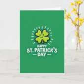Carte Chanceux Trèfle St Patrick (Fleur jaune)