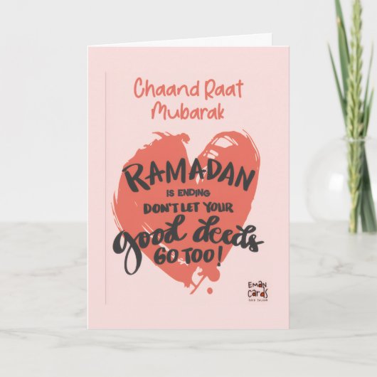 Carte Chand Raat Mubarak - Ramadan (Devant)