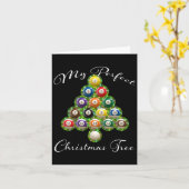 Carte Chandail de Noël Arbre Billard laide Noël (Fleur jaune)