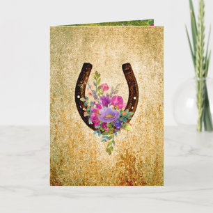Carte Chandail floral rustique aquarelle