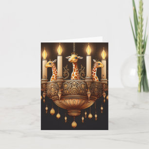 Carte Chandelier de la Giraffe de bougies