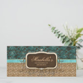 Carte Chandelier Tanning Salon Certificat cadeau Or (Debout devant)