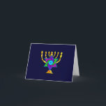 Carte Chandeliers juifs<br><div class="desc">Chandeliers juifs traditionnels symbolisant l'Etoile juive hébraïque et la Lumière. Si vous recherchez des cadeaux juifs,  des idées cadeaux pour Bas et Bar Mitzvah,  des vacances mariages ou juives comme Hanoukka et Pâques,  visitez nos cartes de voeux,  cadeaux pour bébés et cadeaux d'anniversaire.</div>