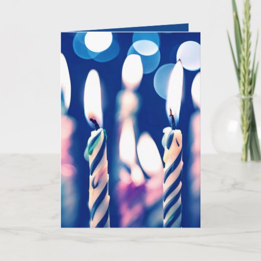 Carte Chandelles d'anniversaire (Devant)