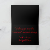 Carte Chandelles de Noël de Bereavement modifiables (Intérieur)