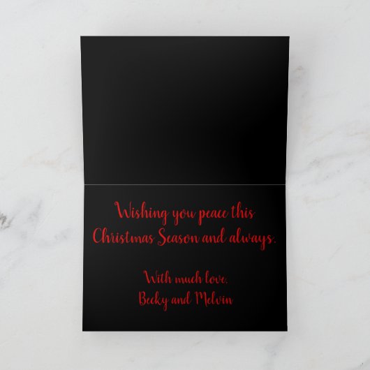 Carte Chandelles de Noël de Bereavement modifiables (Intérieur)