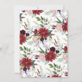 Carte Changement de plans Bourgogne Fête des mariées Ros (Dos)