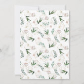 Carte Changement de verdure Fête des mariées Eucalyptus (Dos)