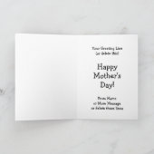 Carte Changer de nom, Bonne Fête des mères Roses grand-m (Intérieur)