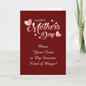 Carte Changer de texte, maman, ton amour est ma magie pr (Devant)