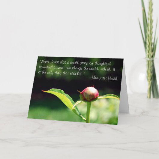 Carte Changer le monde (Devant)