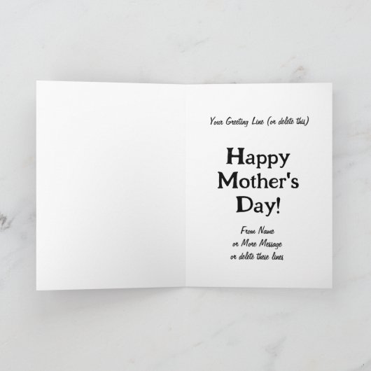 Carte Changer le texte, vous n'êtes pas maman normale; P (Intérieur)