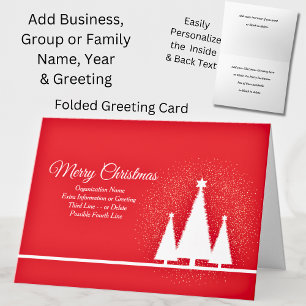 Carte Changer TOUT Texte, Organisation Vœux de Noël