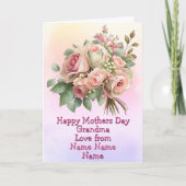 Carte Changez de nom, Joyeuse fête des mères grand-mère  (Devant)