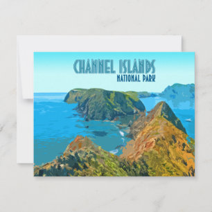 Carte Channel Islands National Park California Flat Card