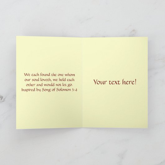 Carte Chanson de conception de Solomon (Intérieur)