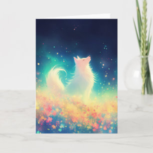 Carte Chanson de nuit Ethereal Wolf