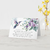 Carte Chanson de Salomon 2:11-12 Bible des fleurs de col (Fleur jaune)