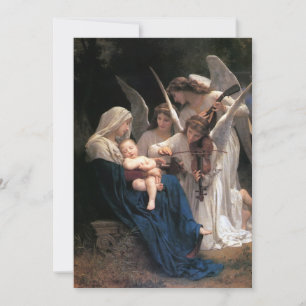 Carte Chanson des Anges (1881) de Bouguereau