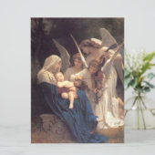 Carte Chanson des Anges (Art Vintage) (Debout devant)