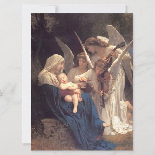 Carte Chanson des Anges (Art Vintage) (Devant)