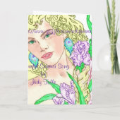 Carte Chanson d'été colorée (Dos)