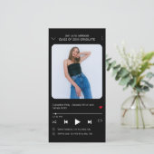 Carte Chanson du musicien Photo Graduation 2024 Invitati (Debout devant)