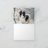 Carte Chanson Japonaise Laisser Neige Noël (Intérieur)