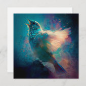 Carte Chanson Mystique Magique Chantant Sa Chanson (Devant / Derrière)