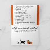 Carte Chansons de Halloween (Intérieur)