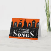 Carte Chansons de Halloween (Devant)