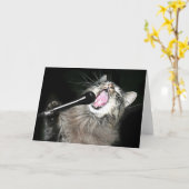 Carte Chant chat (Fleur jaune)