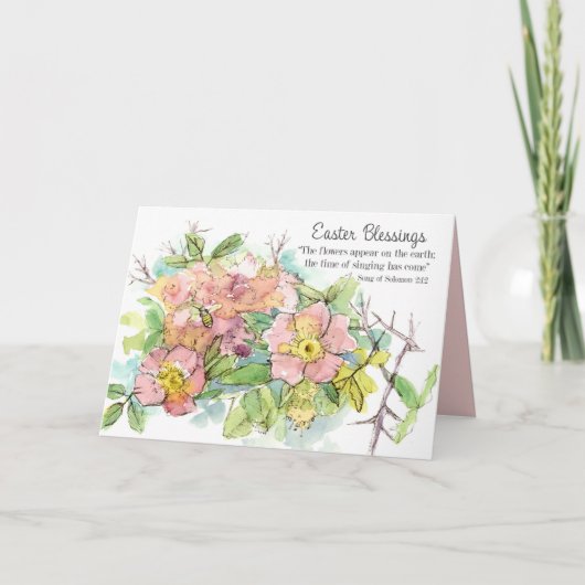 Carte Chant de bénédictions de Pâques du Cantique des Ca (Devant)