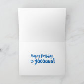 Carte Chant de chat Joyeux anniversaire (Intérieur)