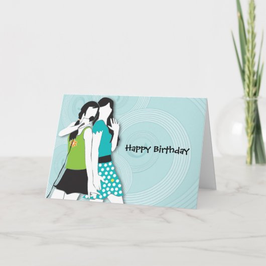 Carte Chant de filles de hanche (Devant)