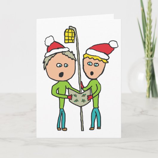Carte Chant de Noël (Devant)