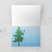 Carte Chant d'oiseau bleu mignon Vous êtes doux (Intérieur)