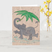 Carte Chant sous la pluie (Fleur jaune)