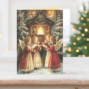 Carte Chanter Angels Holiday