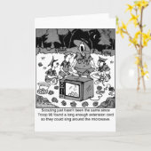 Carte Chanter autour du micro-ondes (Fleur jaune)