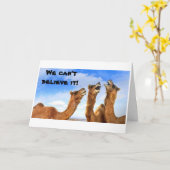 CARTE CHANTER DES CAMELS CHANTER LES BLUES-BIEN S'ENTEND (Fleur jaune)