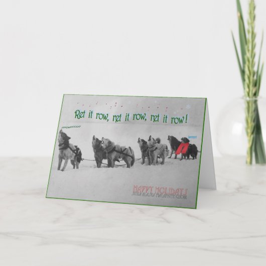 Carte Chanter des chiens de traîneau : choeur de malamut (Devant)