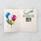 Carte Chanter des moutons Joyeux anniversaire (Intérieur)