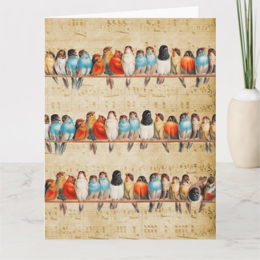 Carte Chanter et gazouiller     (Devant)