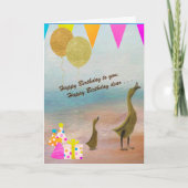 CARTE CHANTER ET MERRIER POUR UN JOLI ANNIVERSAIRE (Devant)