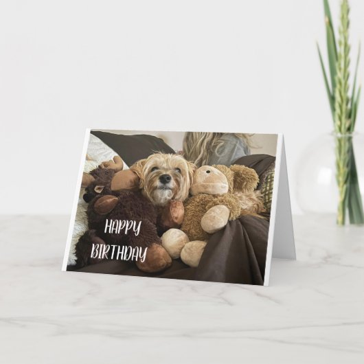 CARTE CHANTER *JOLI ANNIVERSAIRE* JUSTE POUR * VOUS* (Devant)